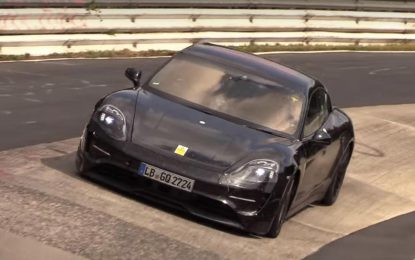Električni Porsche Taycan na završnim testiranjima na Nürburgringu [Video]