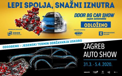 Još dvije automobilske žrtve corona virusa – otkazani sajmovi automobila u Beogradu i u Zagrebu