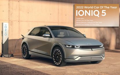 World Car of the Year 2022: Hyundai Ioniq 5 proglašen za svjetski automobil godine, električni automobil godine i za najbolje dizajnirani automobil godine
