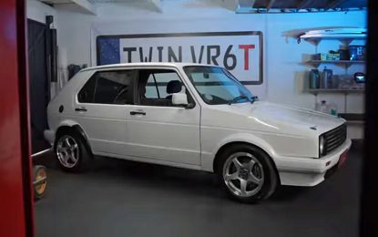 Ovaj VW Golf Mk1 besprijekornog izgleda u sebi skriva dva VR6 turbomotora, koja rade nezavisno jedan od drugog [Video]
