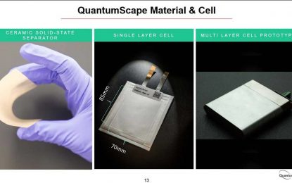 QuantumScape na testiranje isporučio prve solid-state baterije