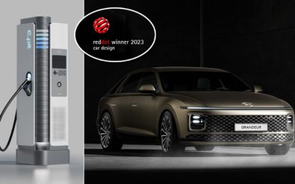 Hyundai osvojio još dvije dizajnerske nagrade Red Dot: Nagrađeni Hyundai Grandeur i ultrabrzi punjač tipa E-pit