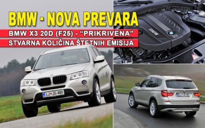 BMW X3 20d (F25): SUV pod istragom zbog štetnih emisija
